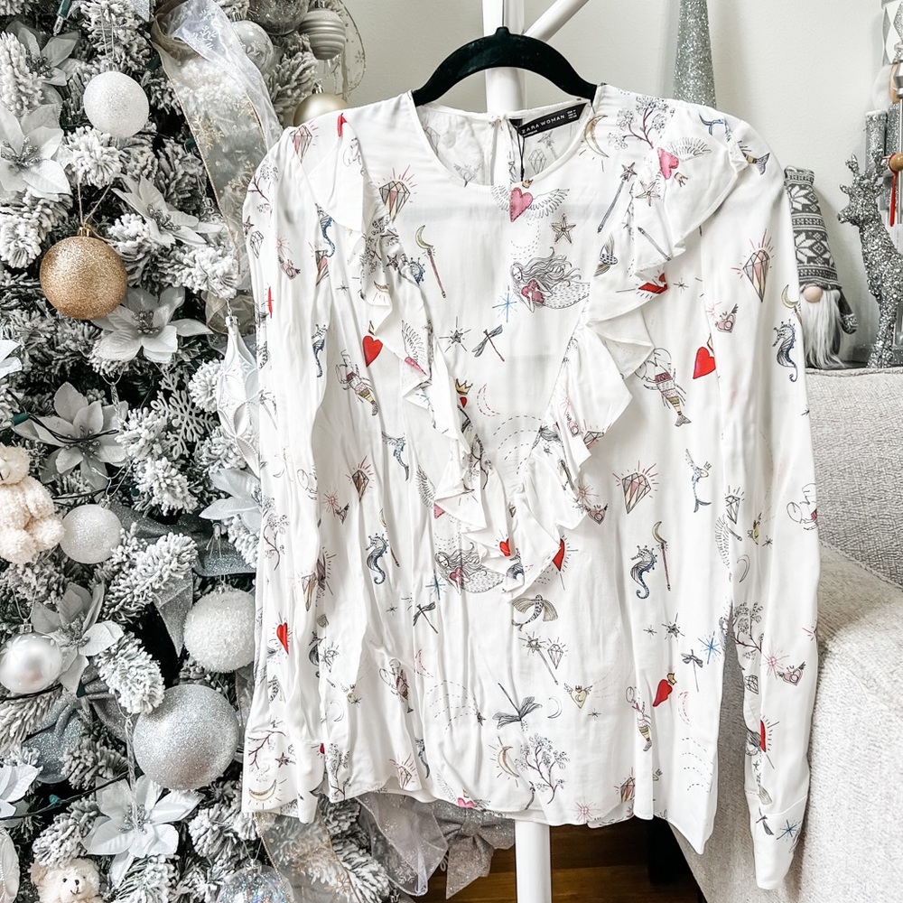 Zara ruffle top